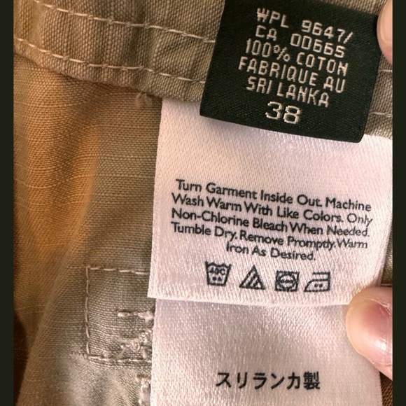 Eddie Bauer Size 8 Khaki Roll-up Pants Y2K Embroidered Detail - Picture 9 of 12